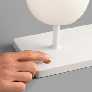 NIKO GLASS Lampe table blanche