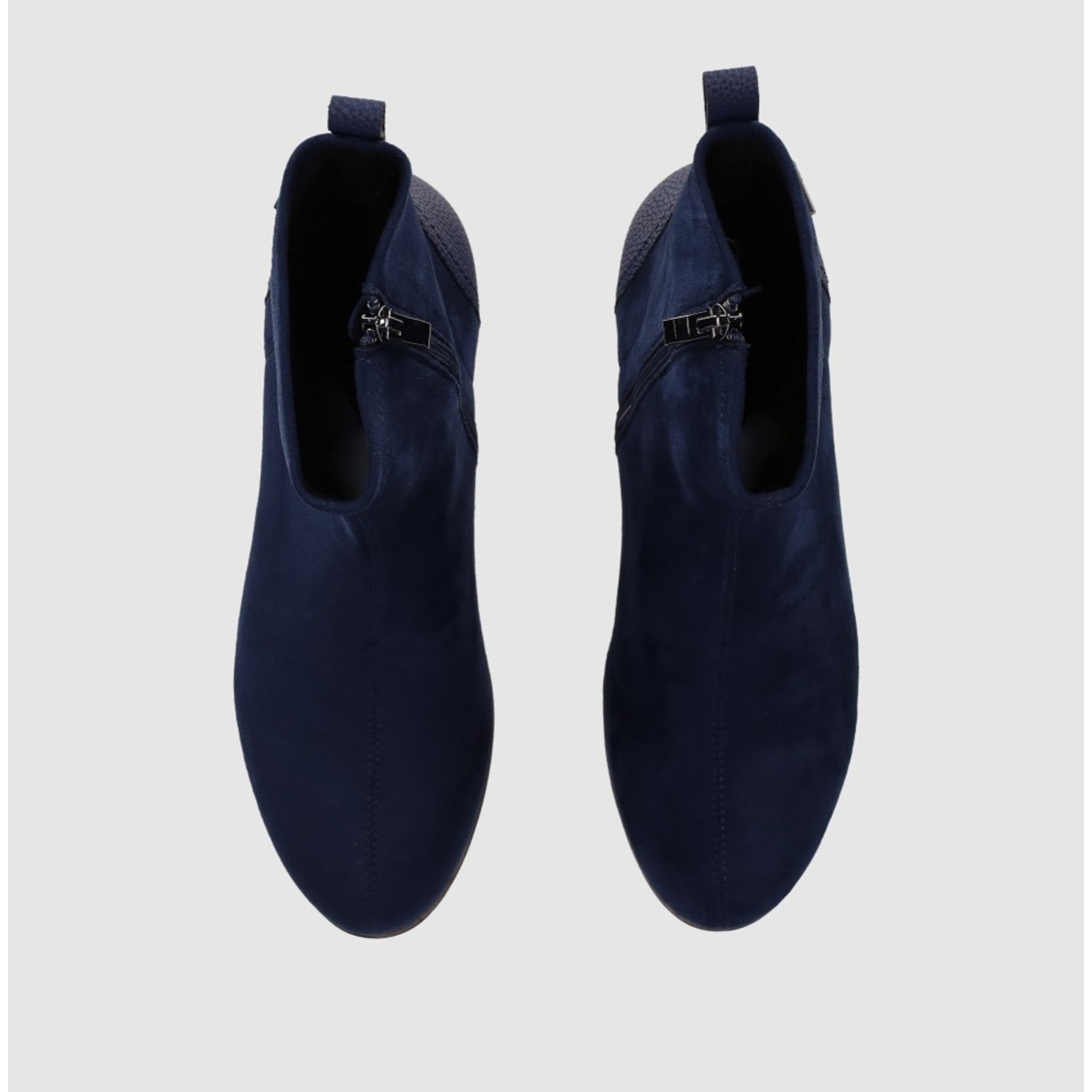 Botines de Tejido - Marino - Tacón: 5 cm