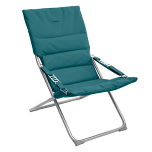 Fauteuil relax de jardin Milos Bleu canard