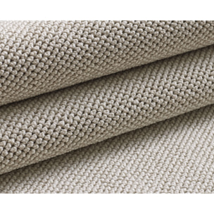 MORELIA - Tapis rond moderne aspect laine bouclée Creme