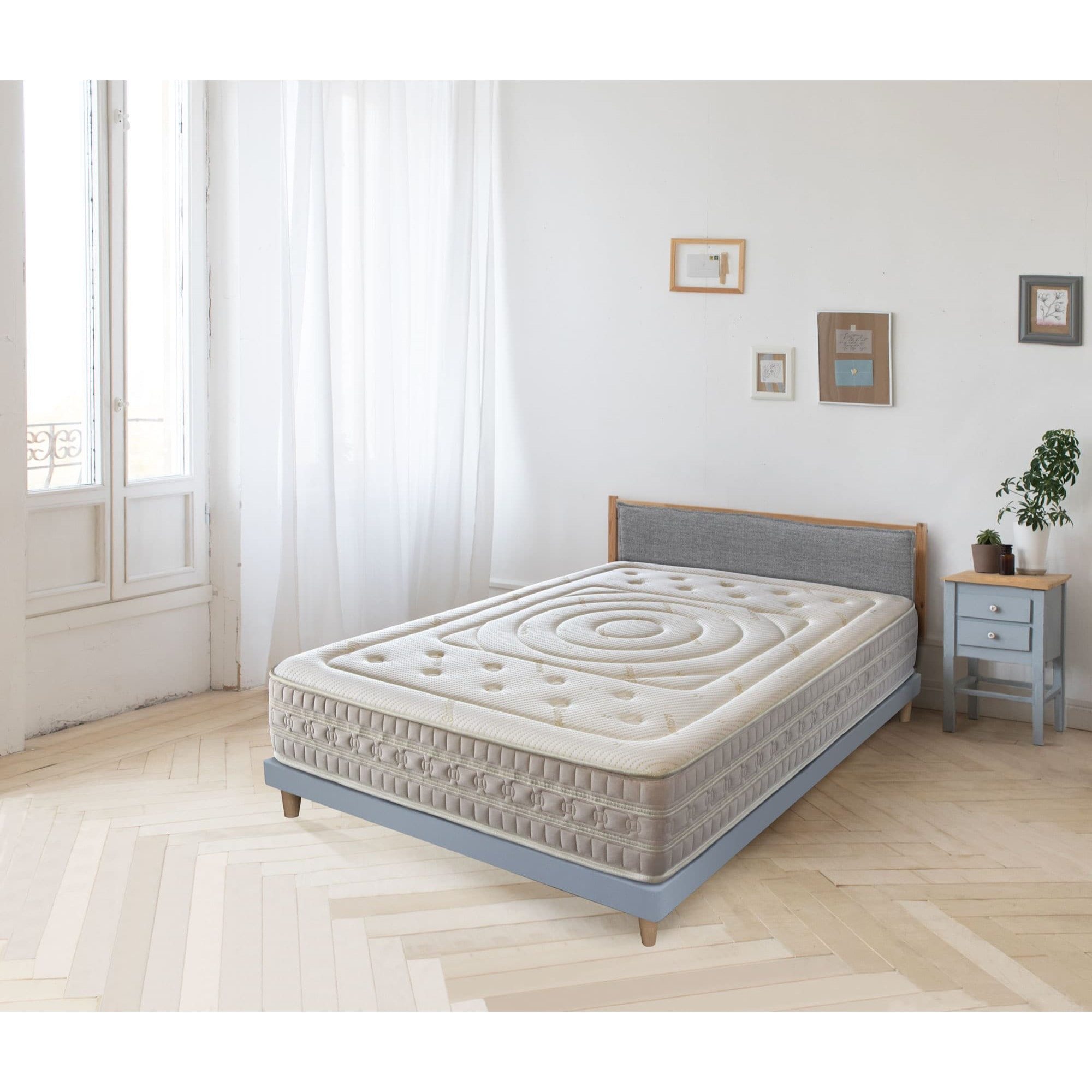 Colchón Viscoelástico Muelles Ensacados Dream Cashmere, Altura 30 cm