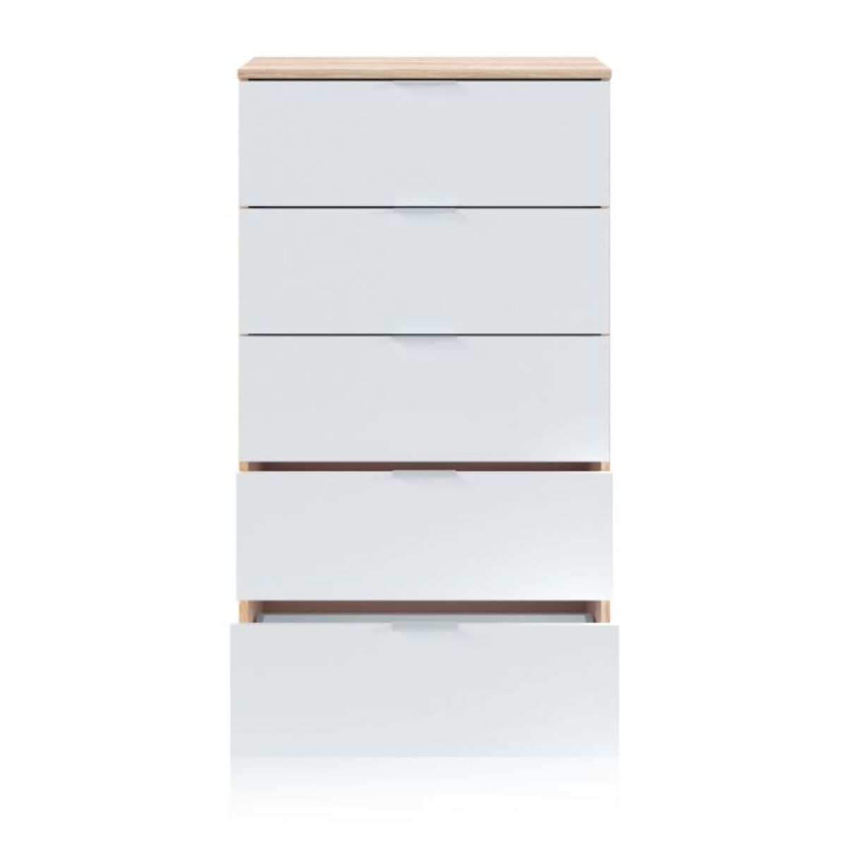 Cómoda Akari Blanco Artik (Blanco Mate) - Roble Canadian