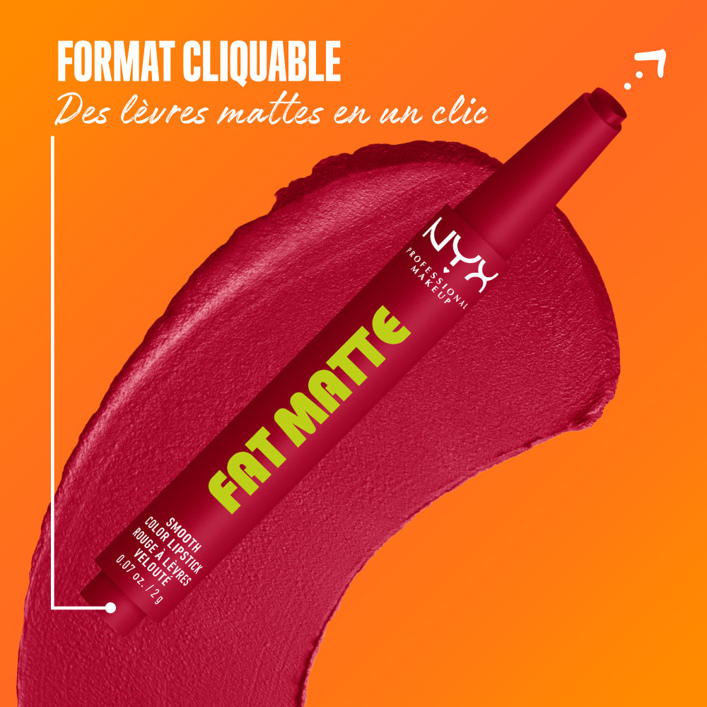 NYX Professional Makeup Fat Matte Rouge à Lèvres Mat Crémeux Scarlet Snuggles