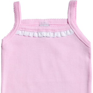 Body bebé tirantes finos volantes niña