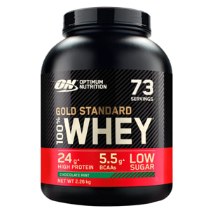 Gold Standard 100% Whey Proteine Isolate in Polvere con Aminoacidi Cioccolato alla Menta - Barattolo da 2,26kg