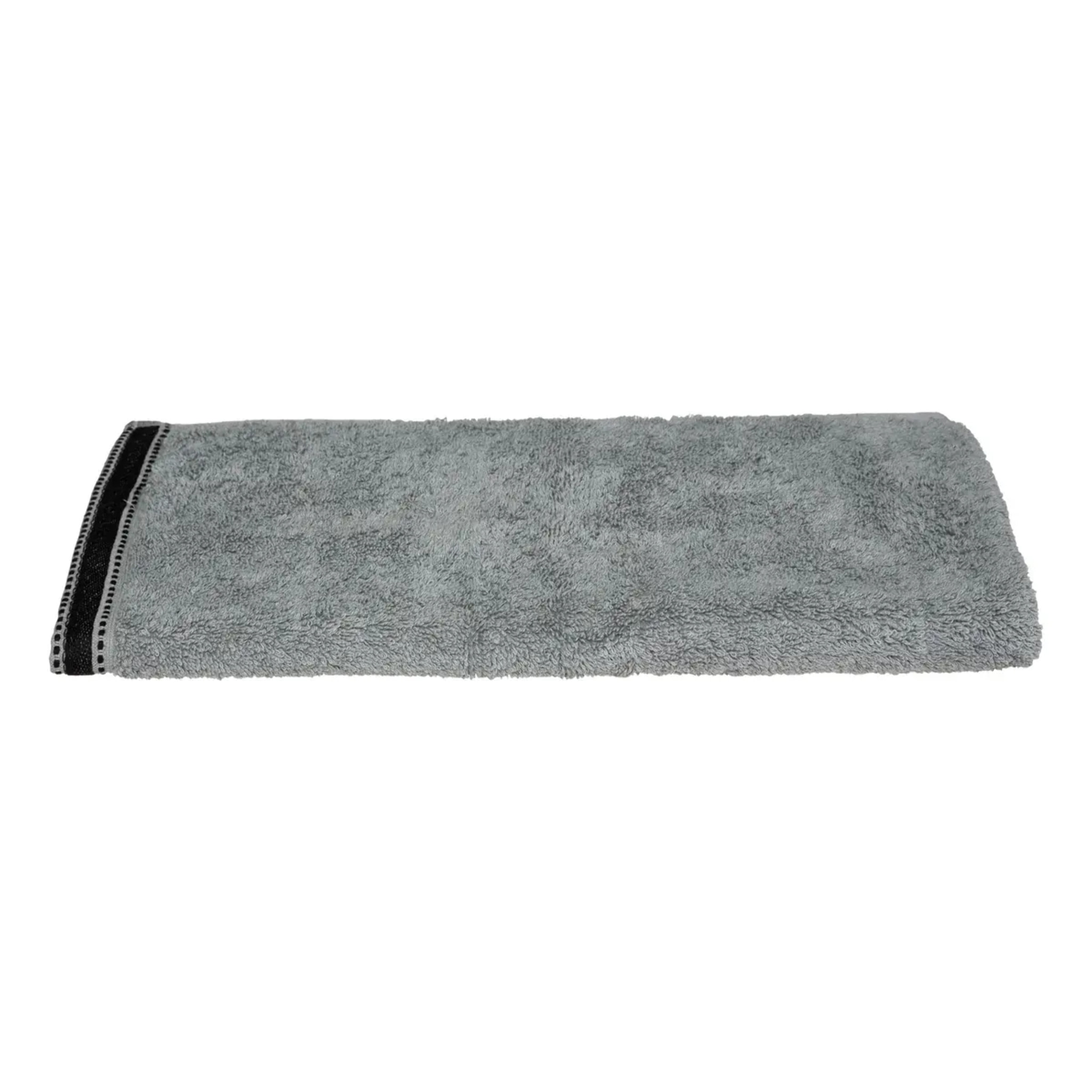 Serviette de toilette "Joia" coton gris ardoise 50x90cm