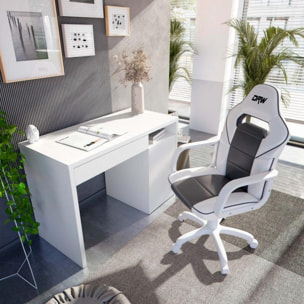 Silla gaming gris DRW Blanco - Gris DRW