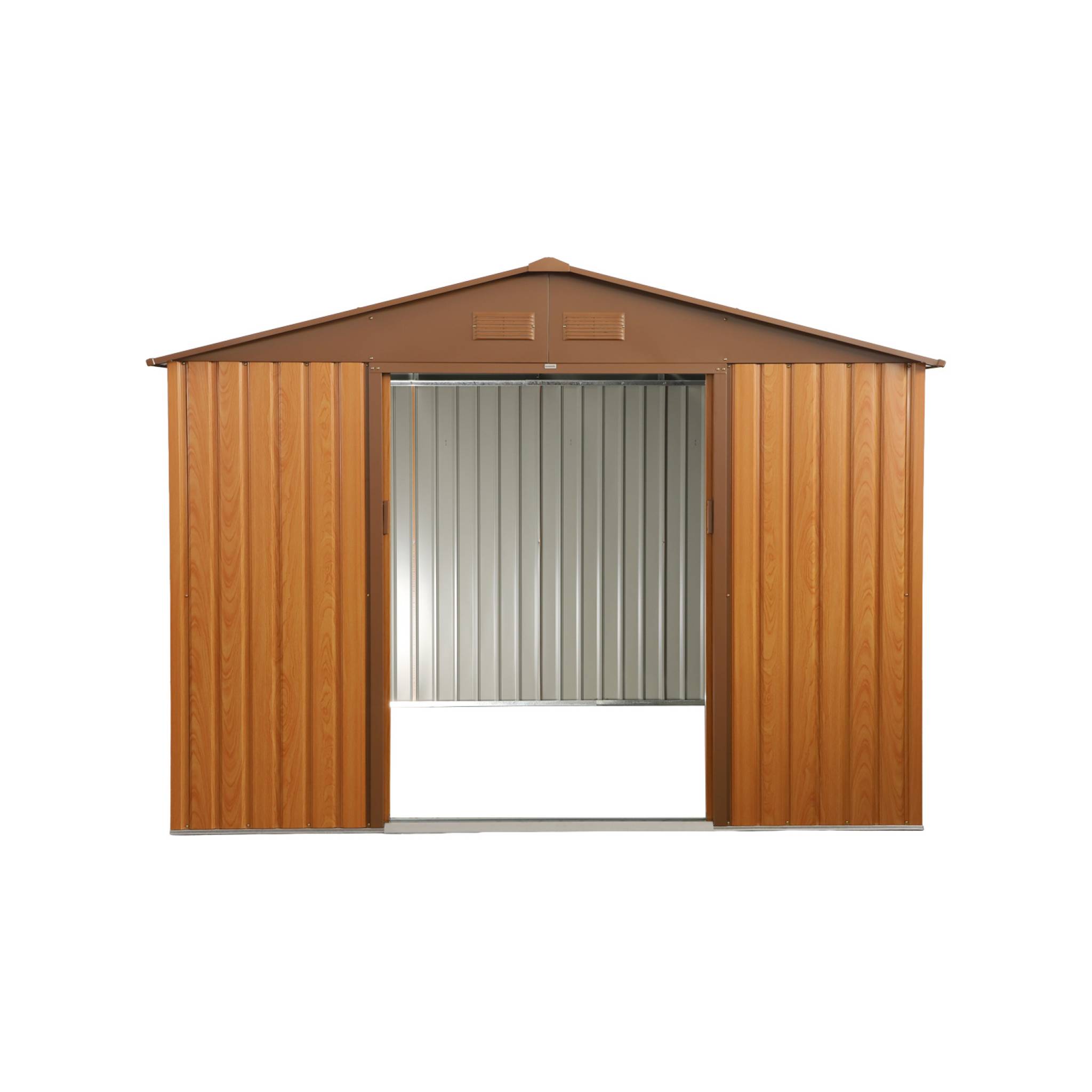 Abri de jardin métal 7,06m² avec kit d'ancrage CALAISIS