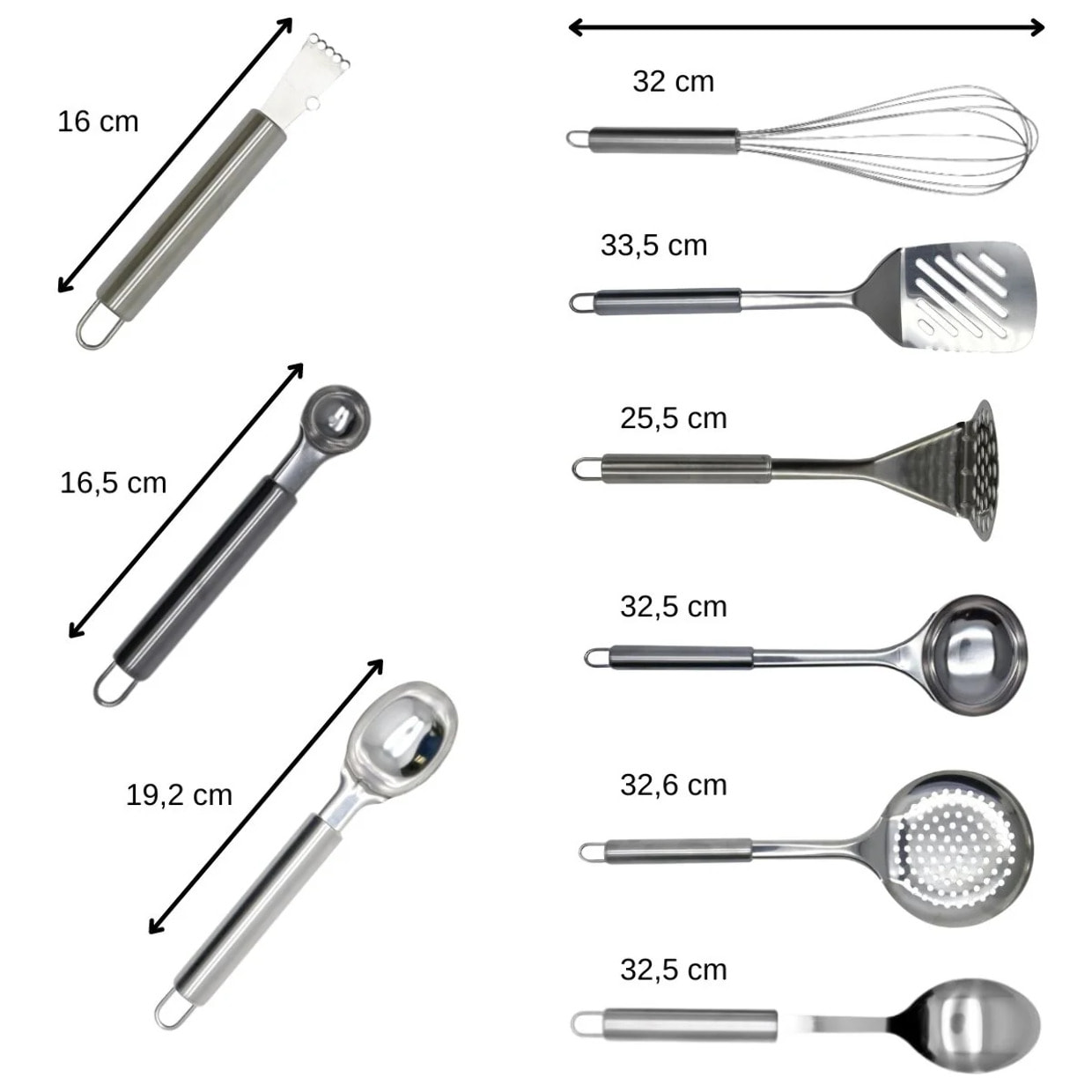 Ensemble ustensiles de cuisine 9 pièces Fackelmann Elemental