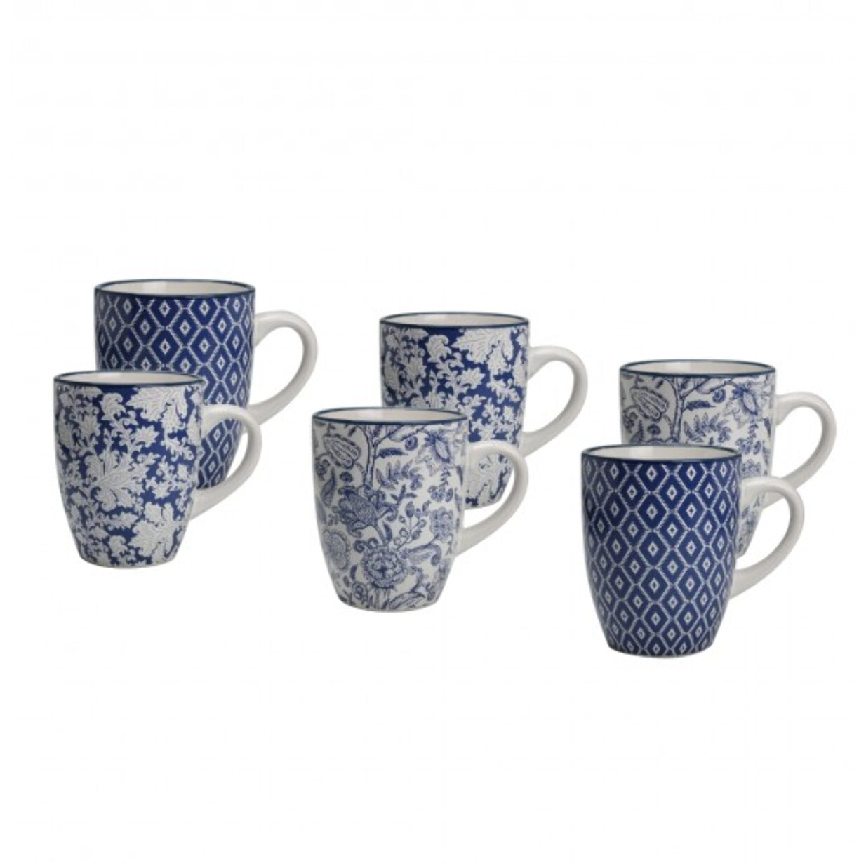 Lot de 6 mugs, MAJORELLE
