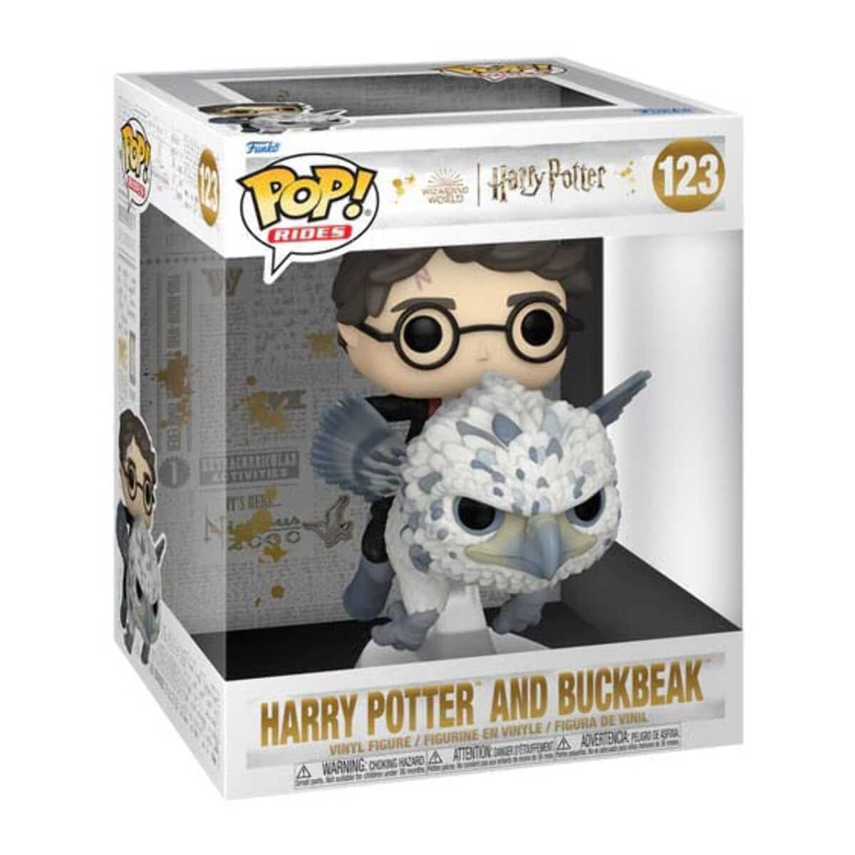 Harry Potter Deluxe Pop! Rides Figure in Vinile Harry & Fierobecco 13 Cm Funko