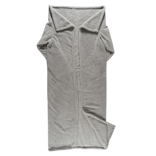 Plaid à Manches - HOME DECO FACTORY - Ultra-Douillet - Gris