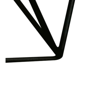 Set de 2 tables basses rondes noir et blanc céramique marbré - BRUNA