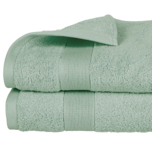 Drap de douche "Essentiel" coton vert 70x130cm