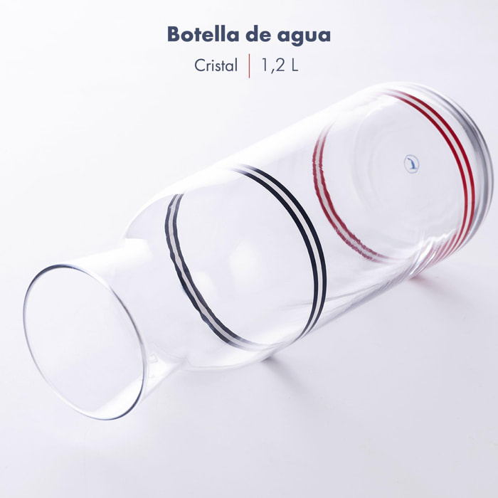 Botella de agua de cristal 1,2l el ganso