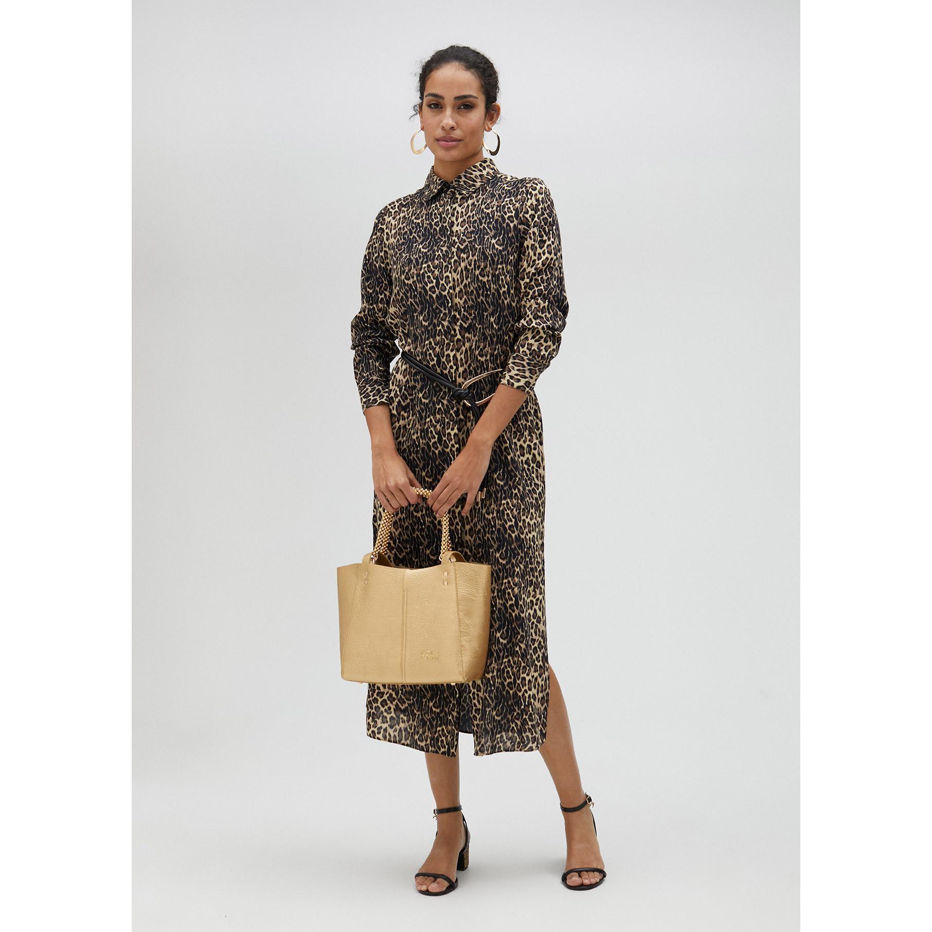 Vestito chemisier stampa animalier