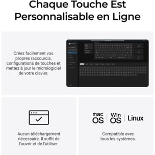 Clavier gamer sans fil KEYCHRON K3 Max QMK/VIA Wireless