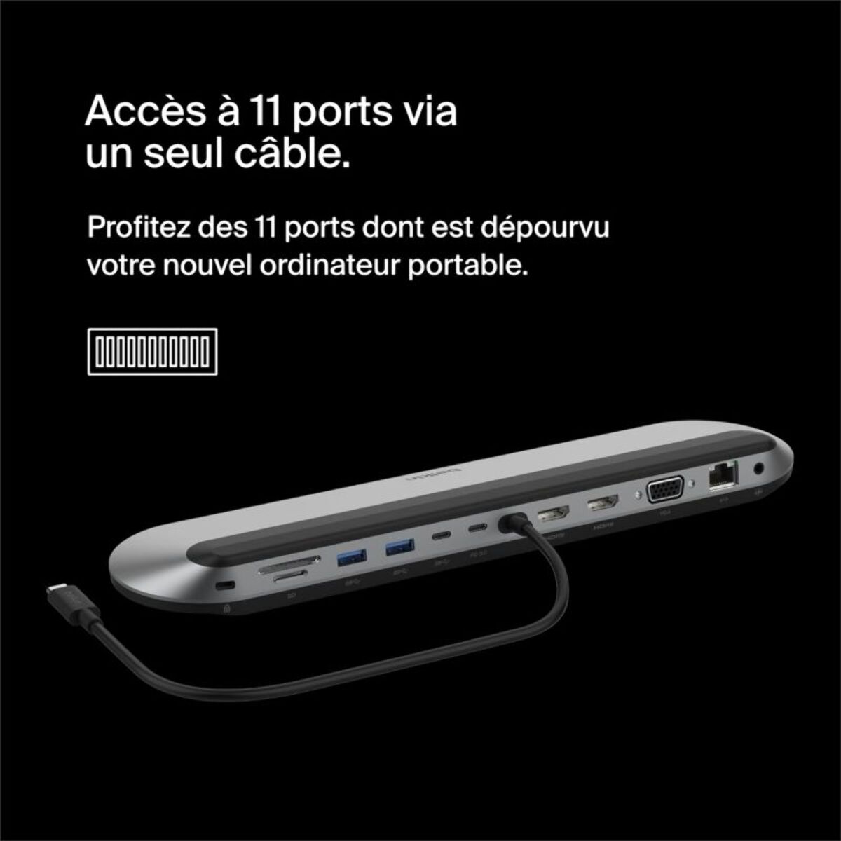 Station d'accueil BELKIN USB-C Dock Pro 11 en 1