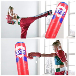 Punching ball hinchable, practica karate, boxeo. 125cm.