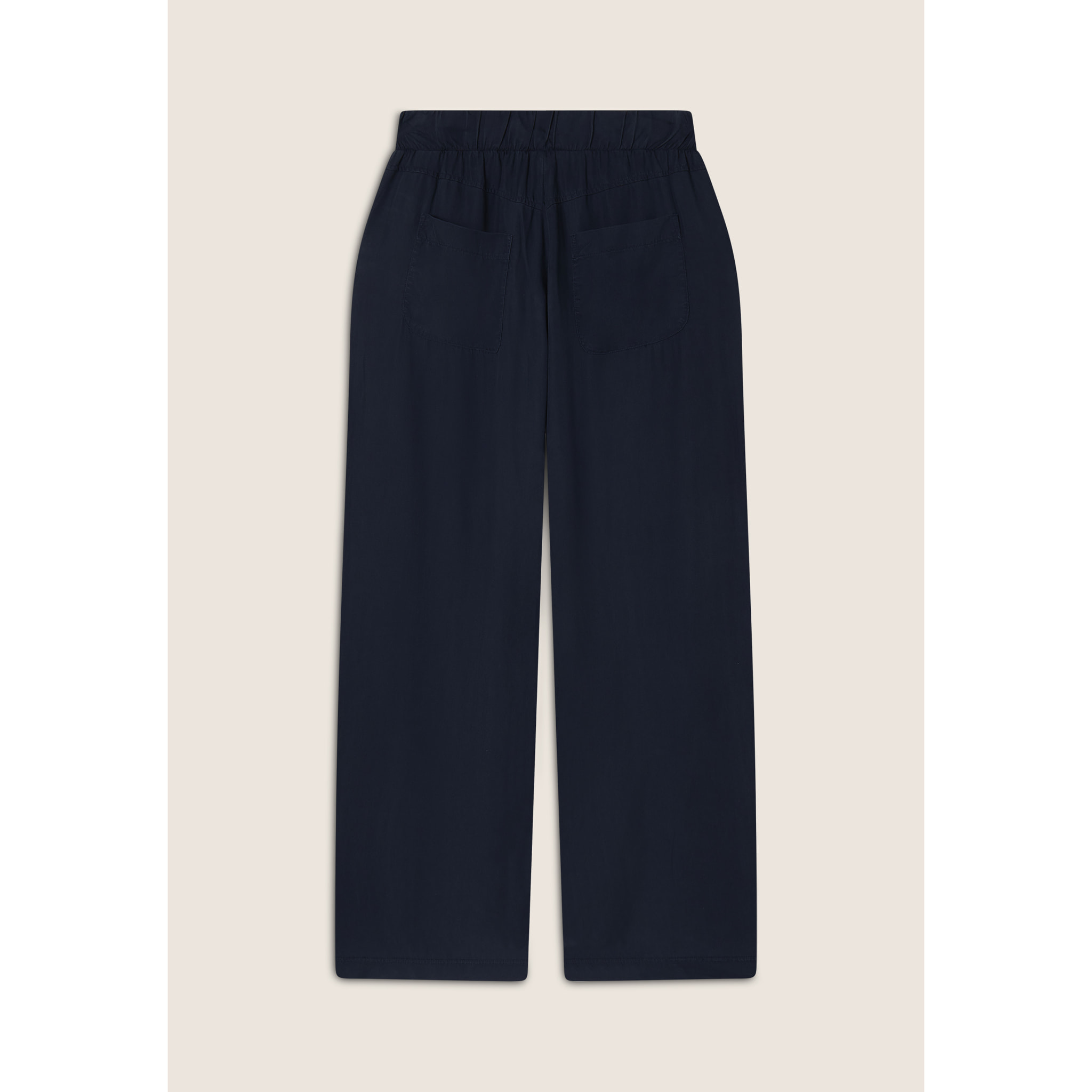 Pantaloni wide leg in Twill di Lyocell