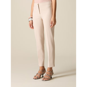 Oltre - Pantalones de tejido técnico - Beige