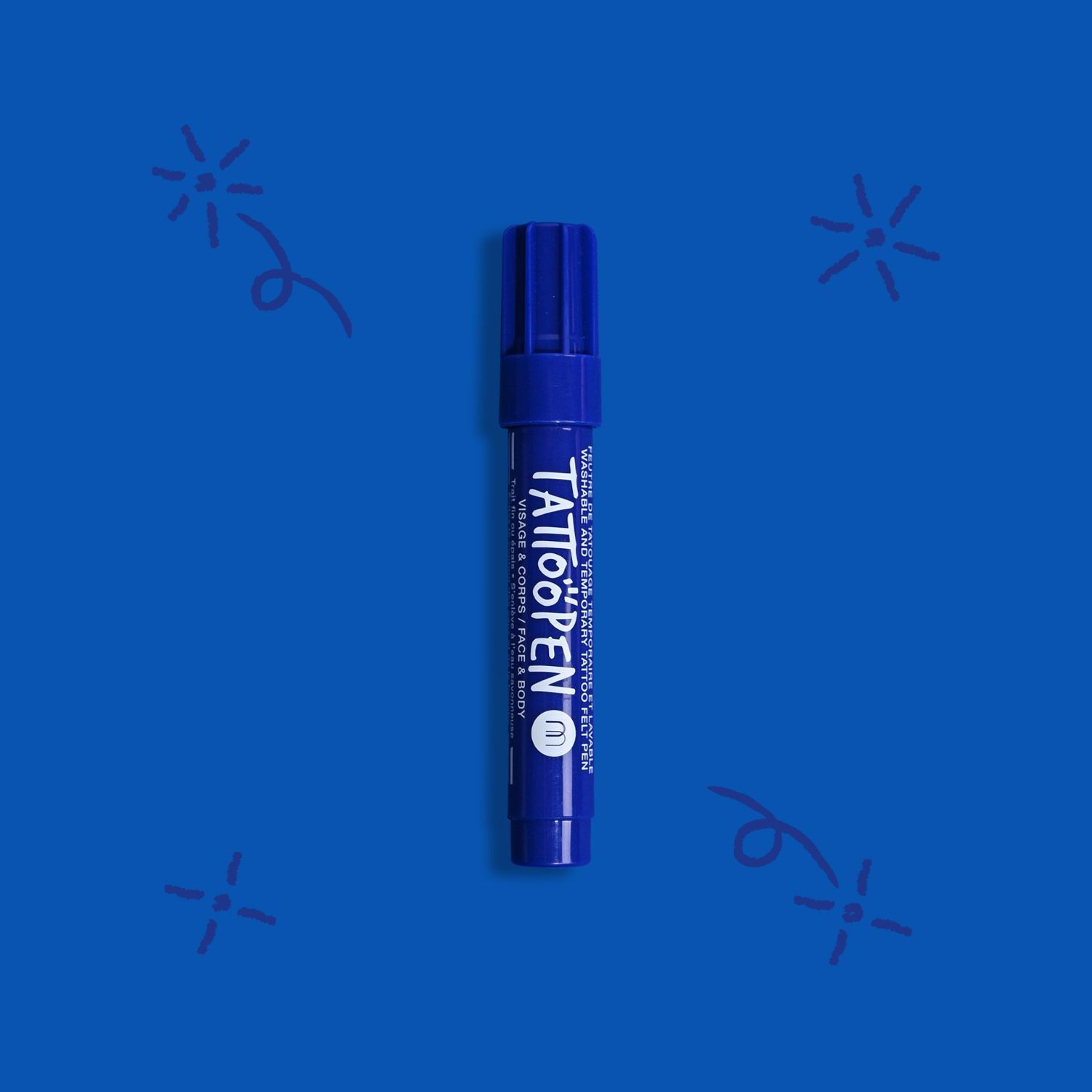 Tattoopen - Feutre de Tatouage Temporaire et Lavable Visage et Corps