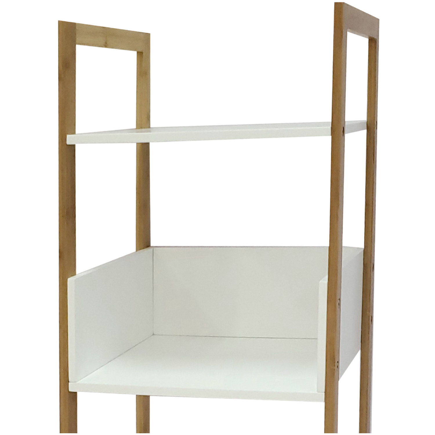 Ellie - scaffale in bamboo ed mdf a 4 ripiani