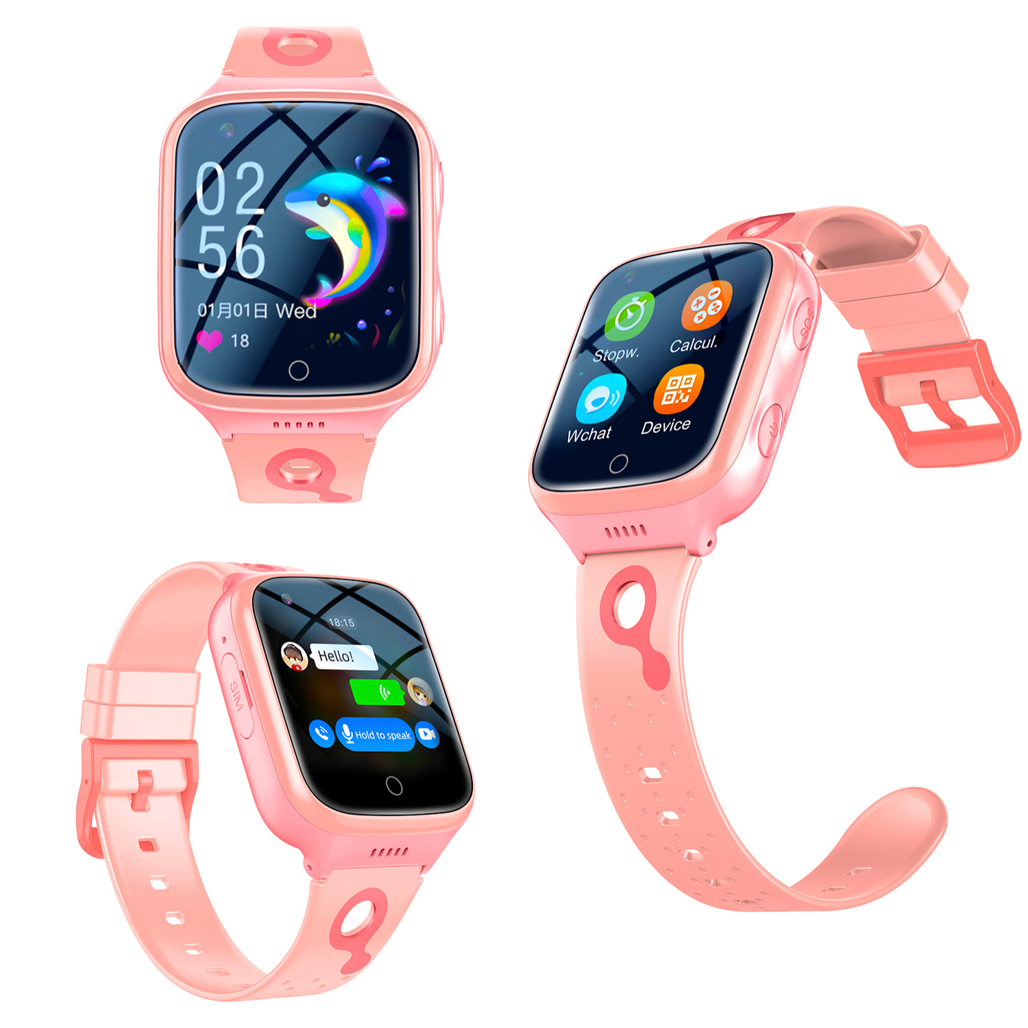 Smartwatch K9 4G GPS. Localizzazione speciale per bambini, con telecamera, recinzioni virtuali, ascolto remoto, chiamate SOS e videochiamata.