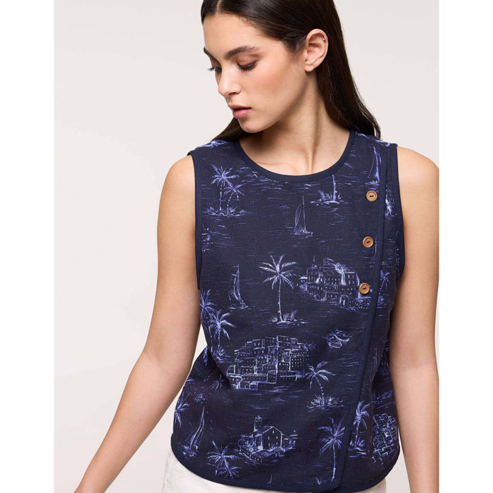 Top Azul Marino - Marinetis