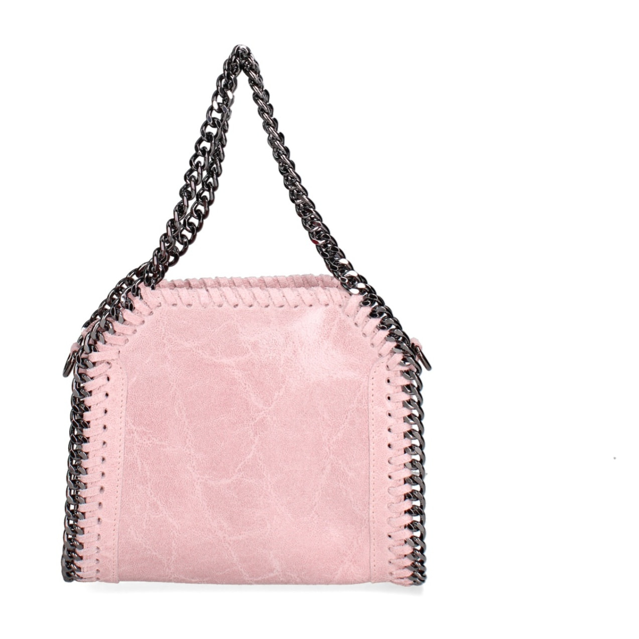 Borsa a mano da donna Made in Italy - Modello Zefira Chic - Pelle scamosciata stampata - 23.0 x 20.0 x 7.0 cm