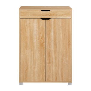 Mobiletto 2 ante e 1 cassetto rovere naturale 76