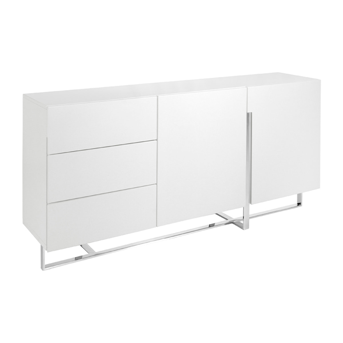 Mueble de TV de Angel Cerda de DM y acero 180x42x85cm