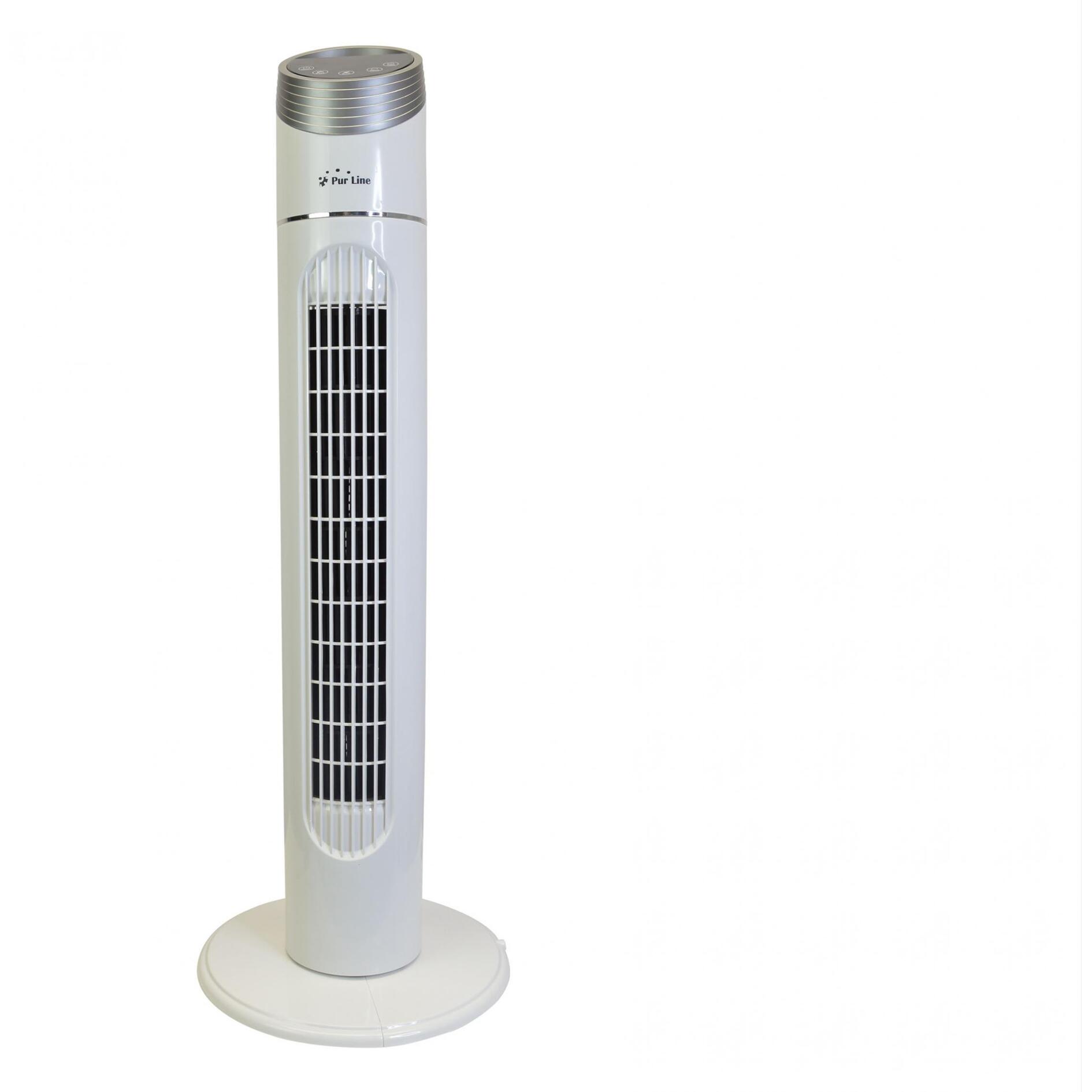 Ventilador de torre 40W con 3 velocidades y oscilación automática VENTY TO 40 PURLINE
