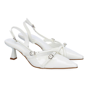 Zapatos de Salón para Mujer Elegante y Comodo, Diseño Sofisticado, Adorno de Hebillas