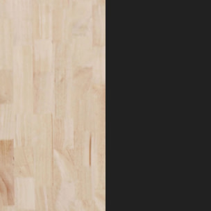 Mesa de comedor Roma extensible Negro - Roble