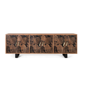 Aparador de Madera de Acacia Estilo Étnico Moderno