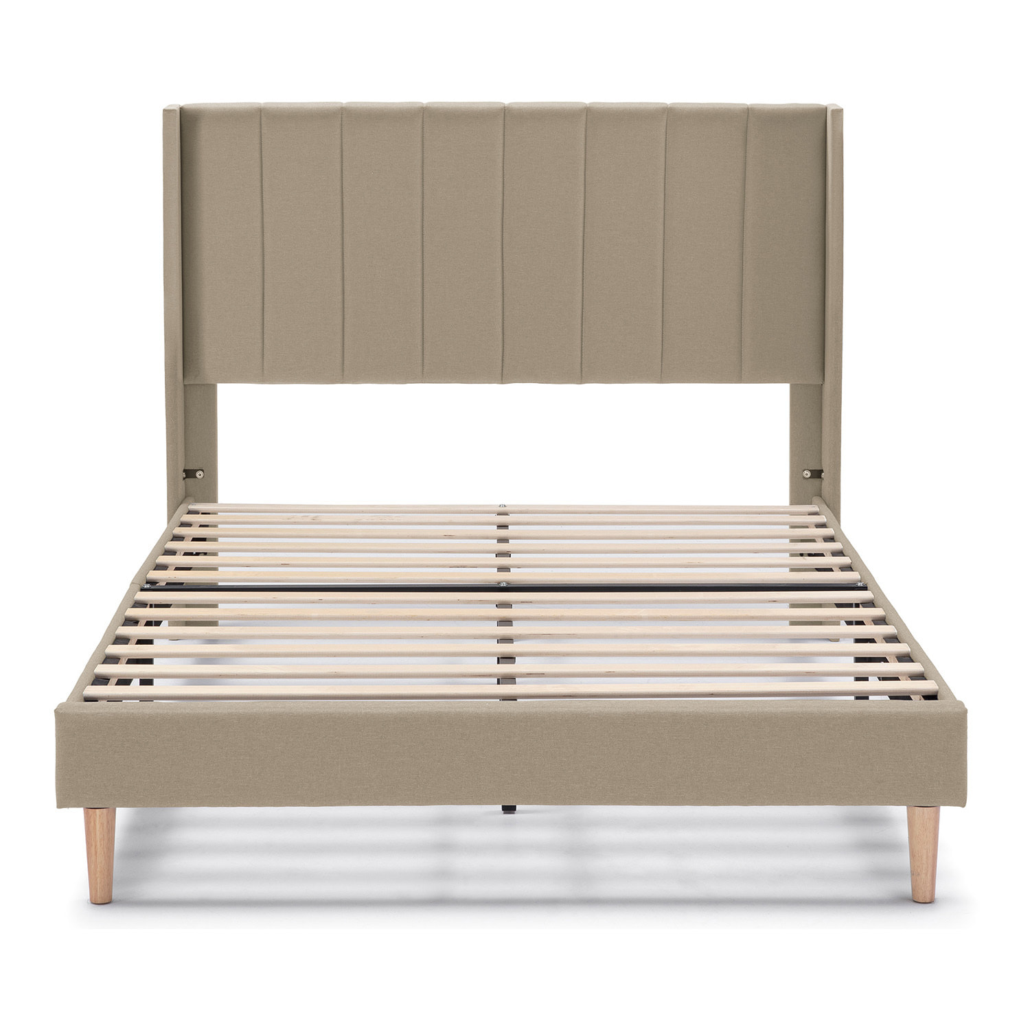 Estructura de cama tapizada Noelia de 30 cm Beige