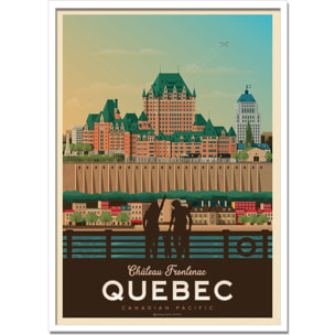 Affiche - Quebec - Olahoop Travel Posters