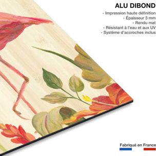 Tableau Flamant rose tropical Tableau alu Dibond