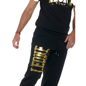 Pantalones deportivos de invierno con logo grande para hombre "Authentic Gold"