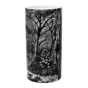 Vase Ceramique Cylindre Black Forest H25cm