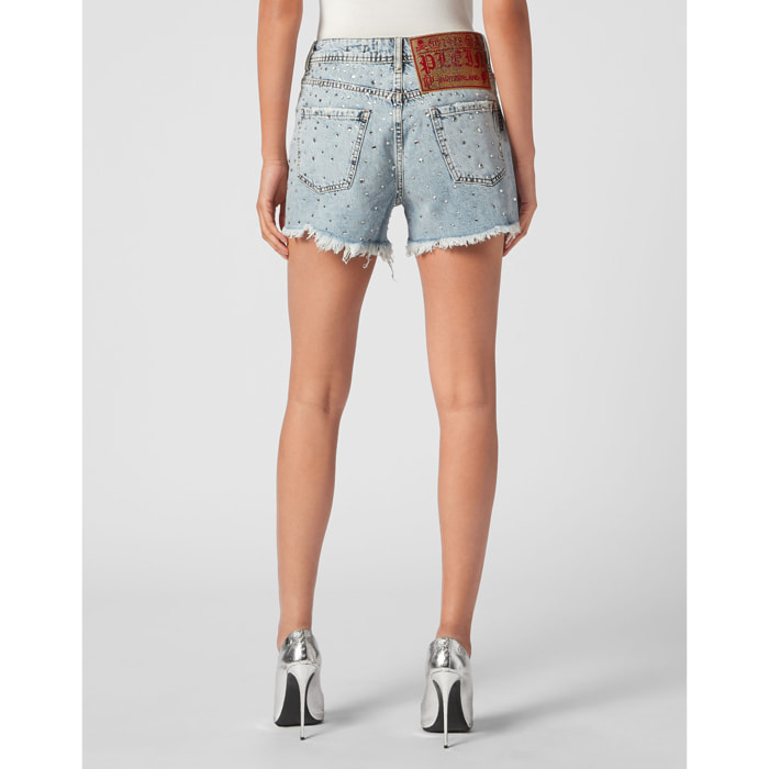 PHILIPP PLEIN Pantalones cortos vaqueros