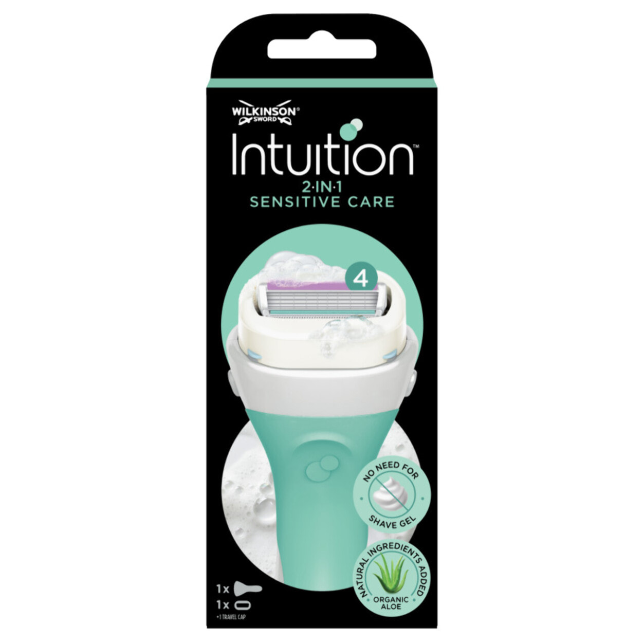 Pack de 2 - Wilkinson - Intuition 2in1 Sensitive Care - Rasoir pour femme