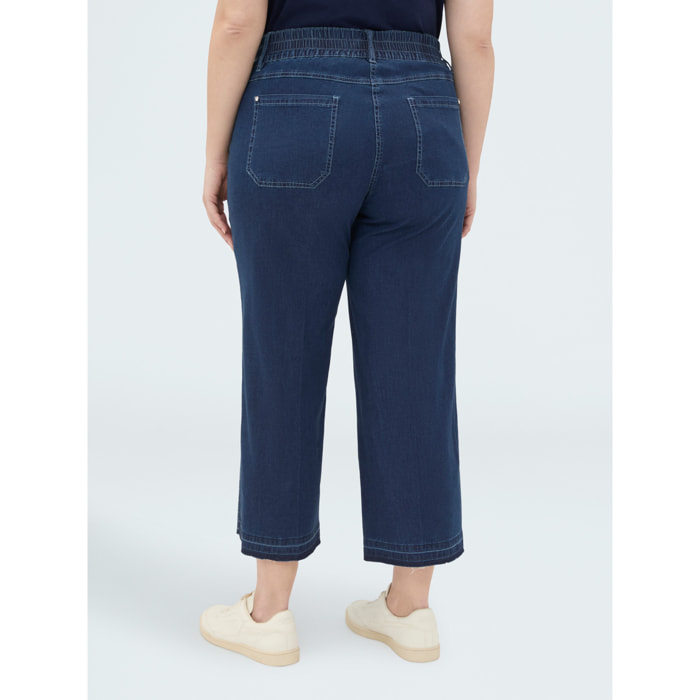 Fiorella Rubino - Jeans cropped en denim ligero - Azul