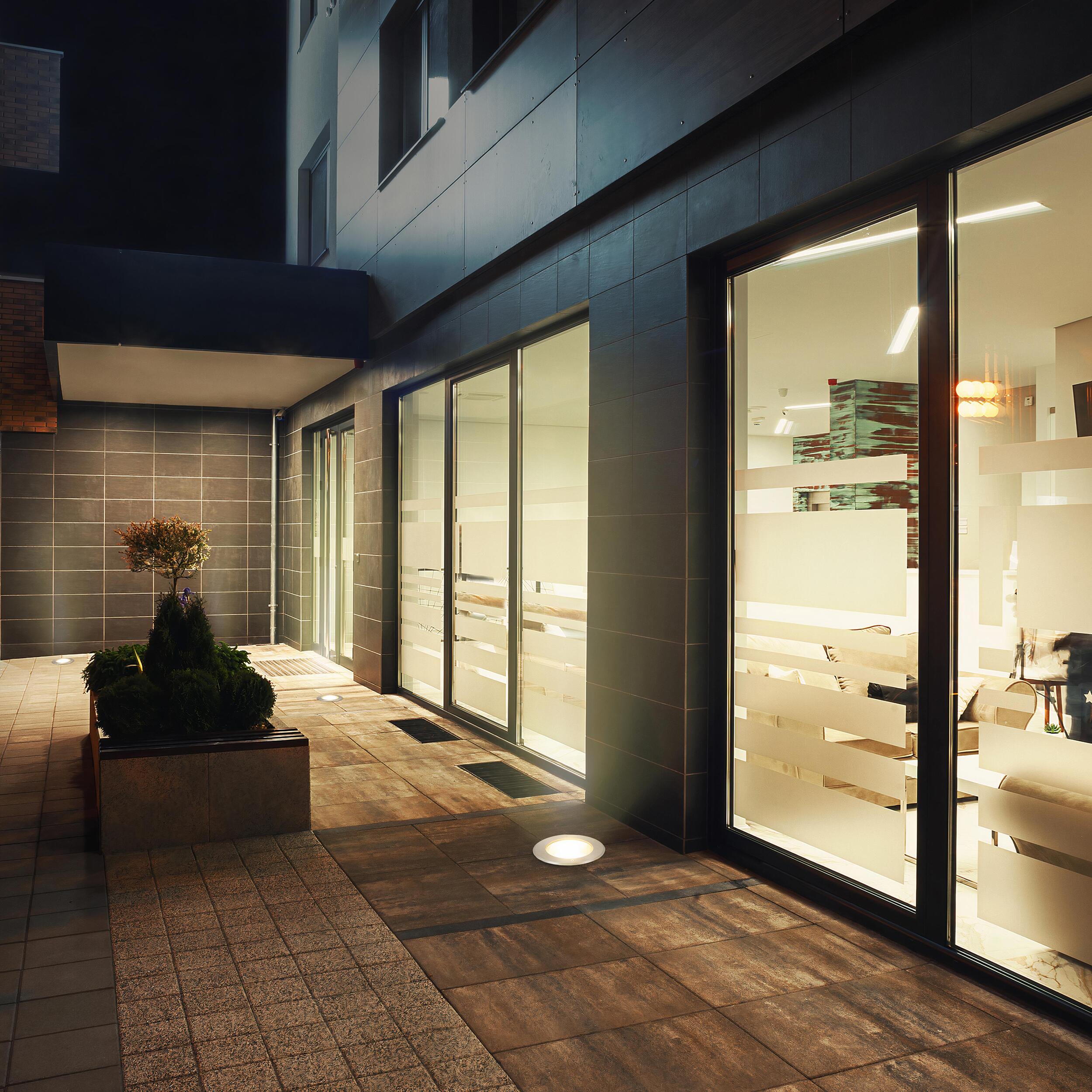 Forlight Incasso empotrable de suelo exterior con led blanco cálido 3000K en inoxidable