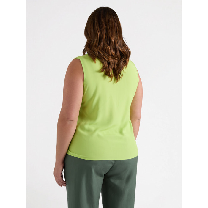 Fiorella Rubino - Top con viscosa LENZING™ ECOVERO™ - Amarillo