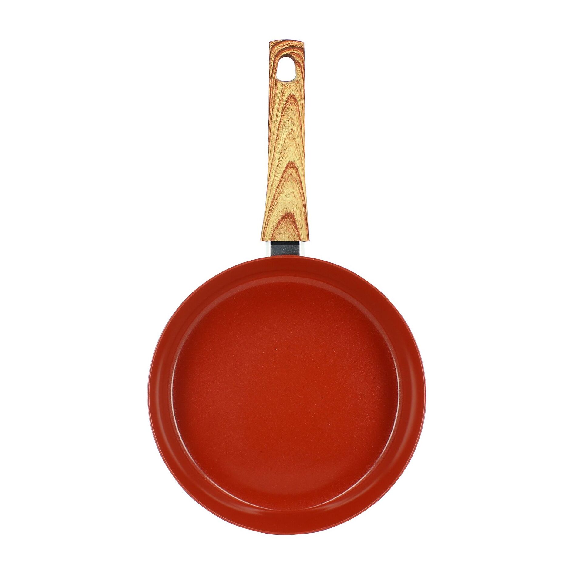Poêle 20cm en aluminium recyclé brique - tous feux COLORAMA