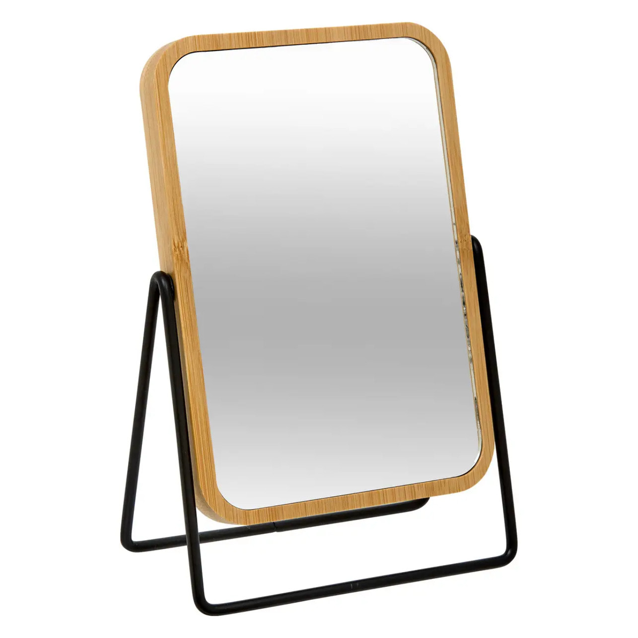 Miroir balançoire avec pieds D22cm bambou