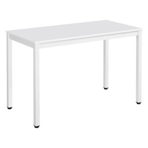Tavolo rettangolare Tessa 120x60 cm in bianco minimal