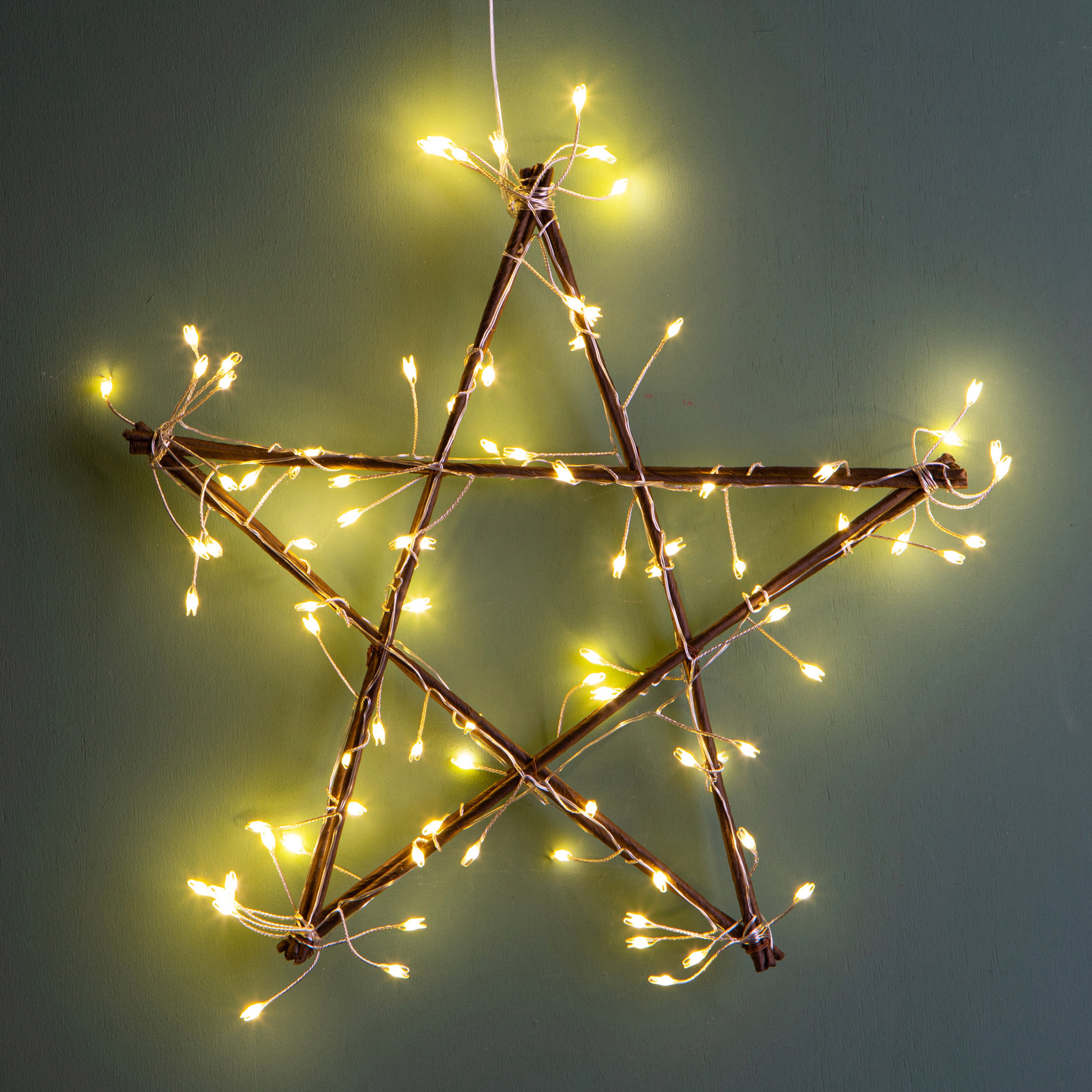 Stella legno - Pezzi 1 - 35xH35x8cm - Bianchi Dino SpA